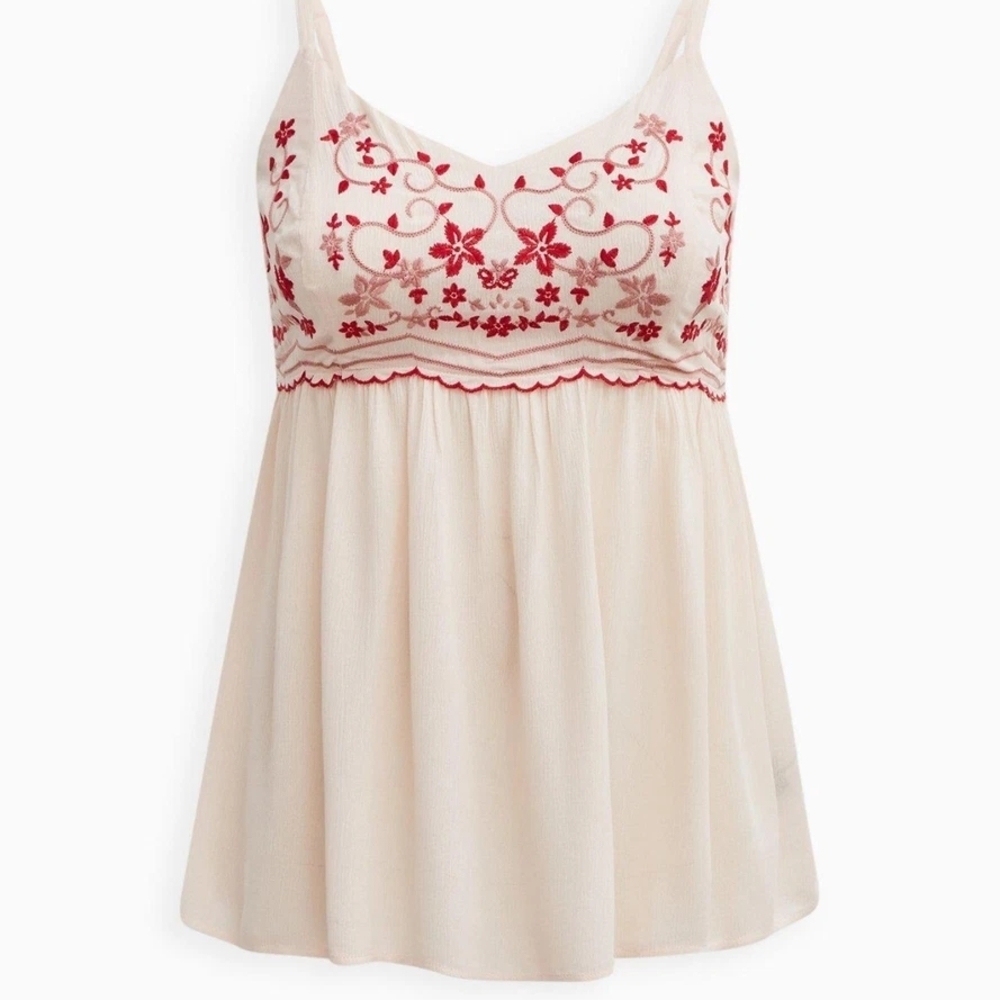 NWT Torrid Blush Babydoll Tank